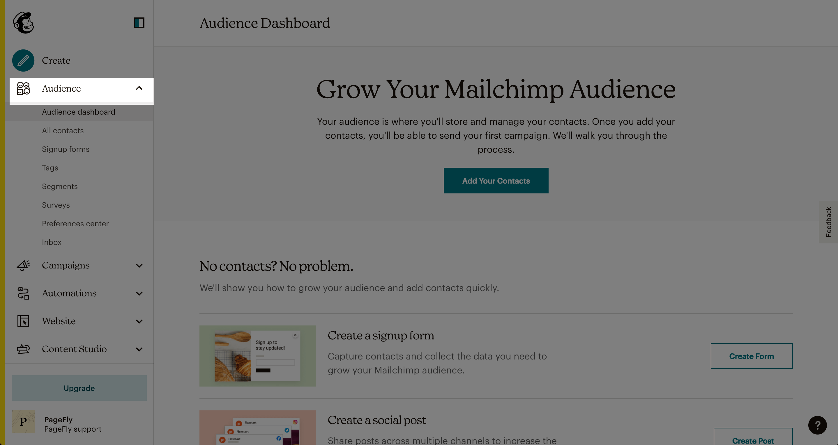 MailChimp Form element - Boost the marketing email campaign