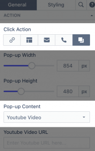 click action pop up