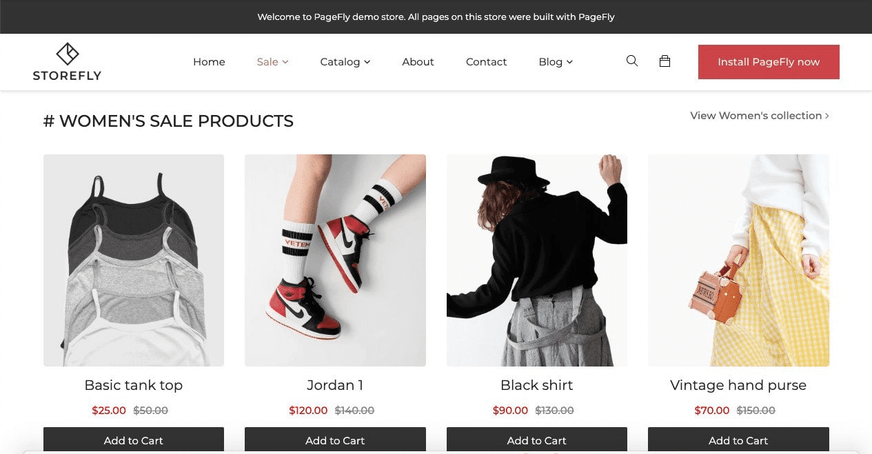PageFly product page
