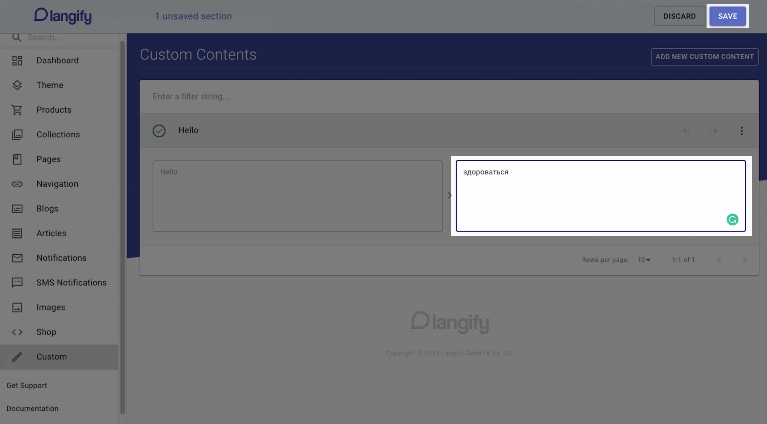 How to use Langify to translate my page