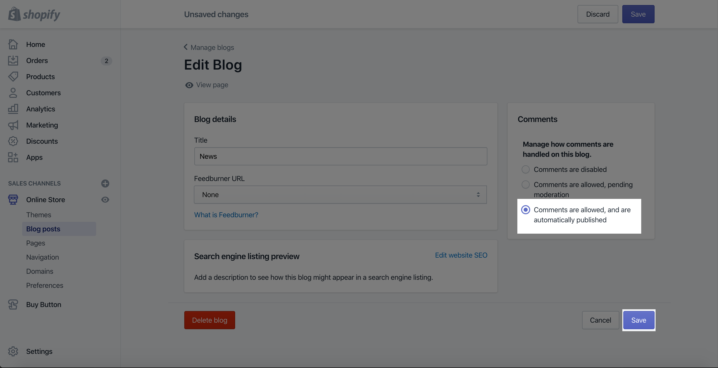 Creating a blog post page to build quality content and grow sales
