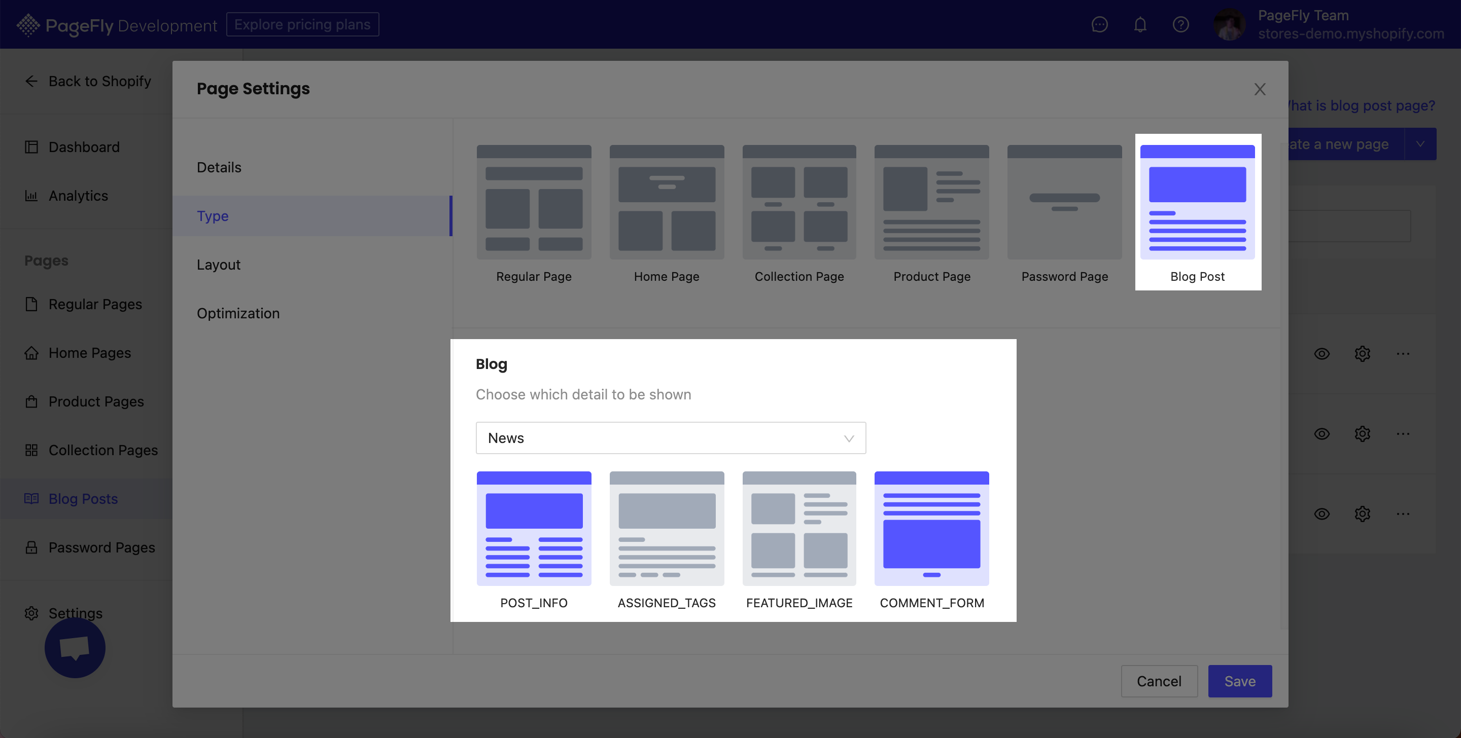 Page Settings - PageFly Manual