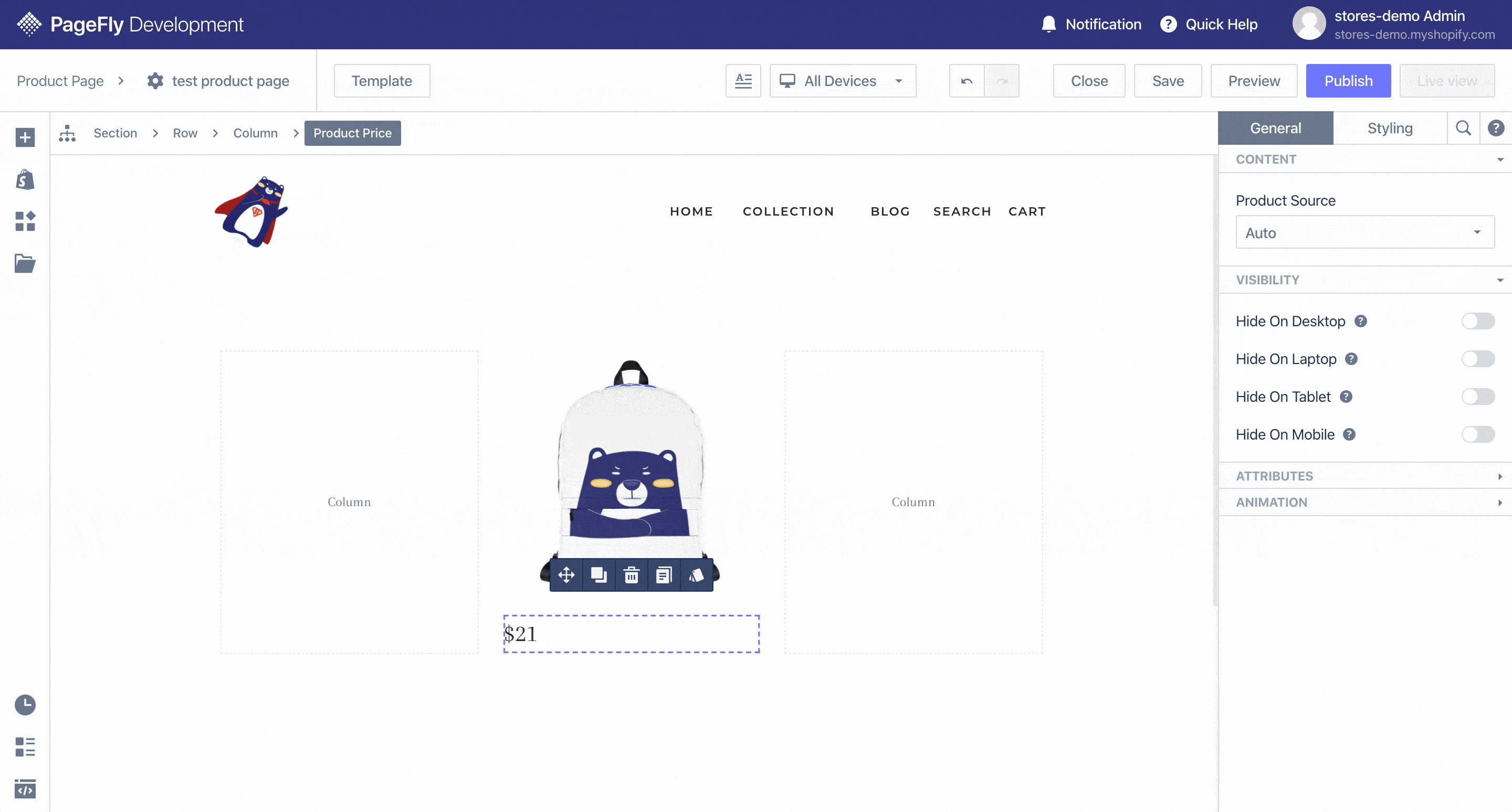 pagefly product price element 2