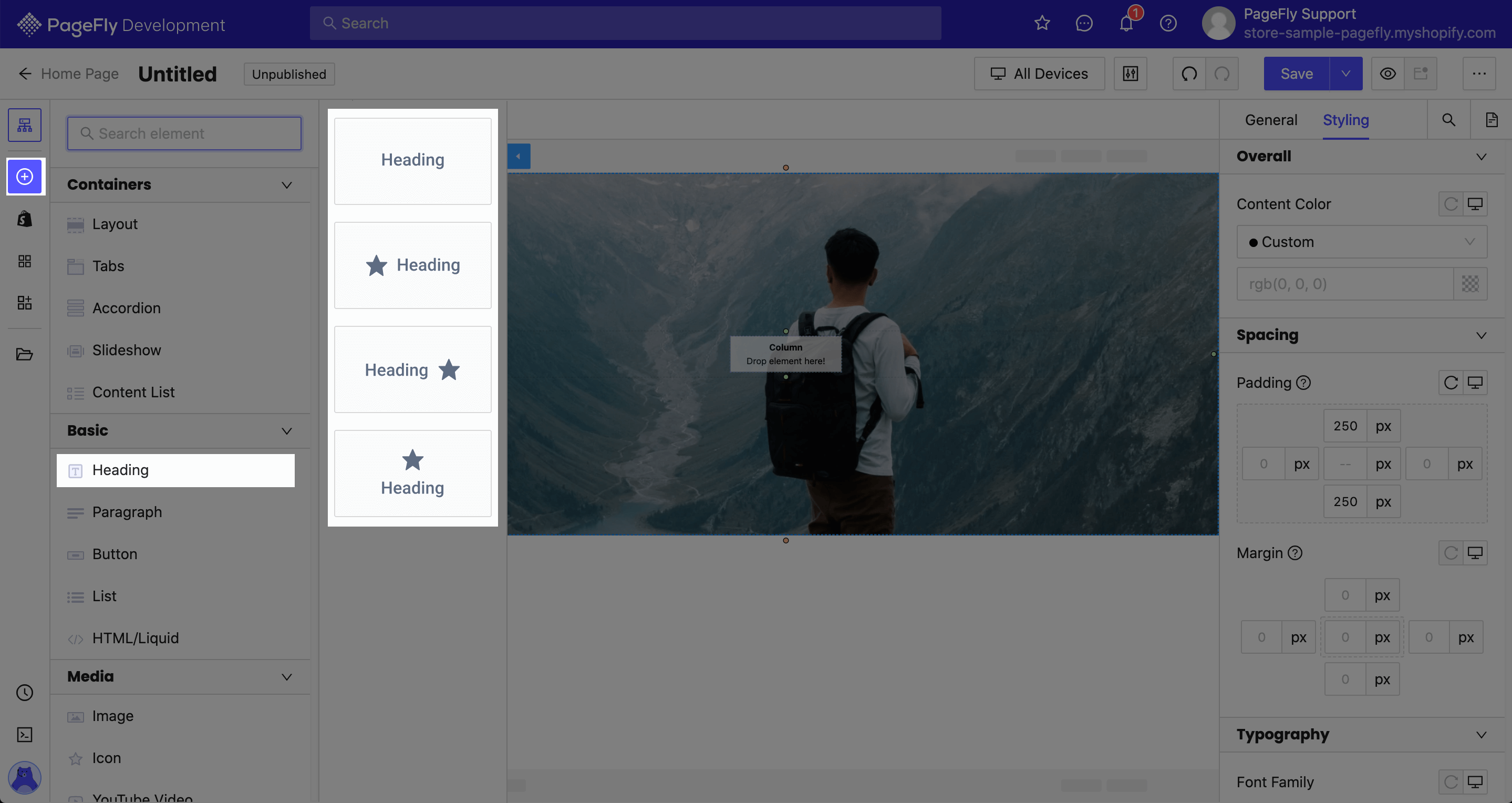 homepage pagefly