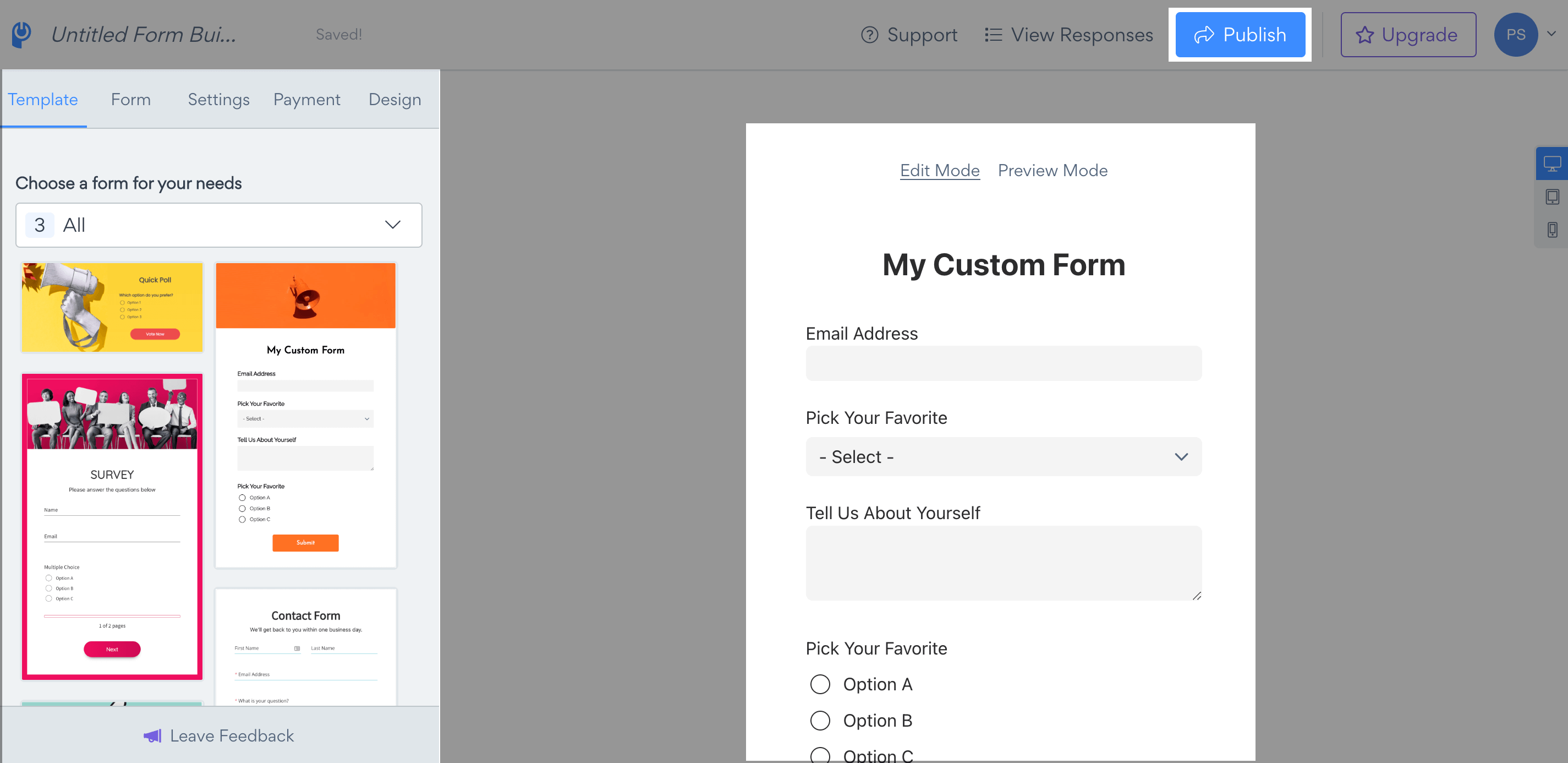Advanced Contact Form by POWR element