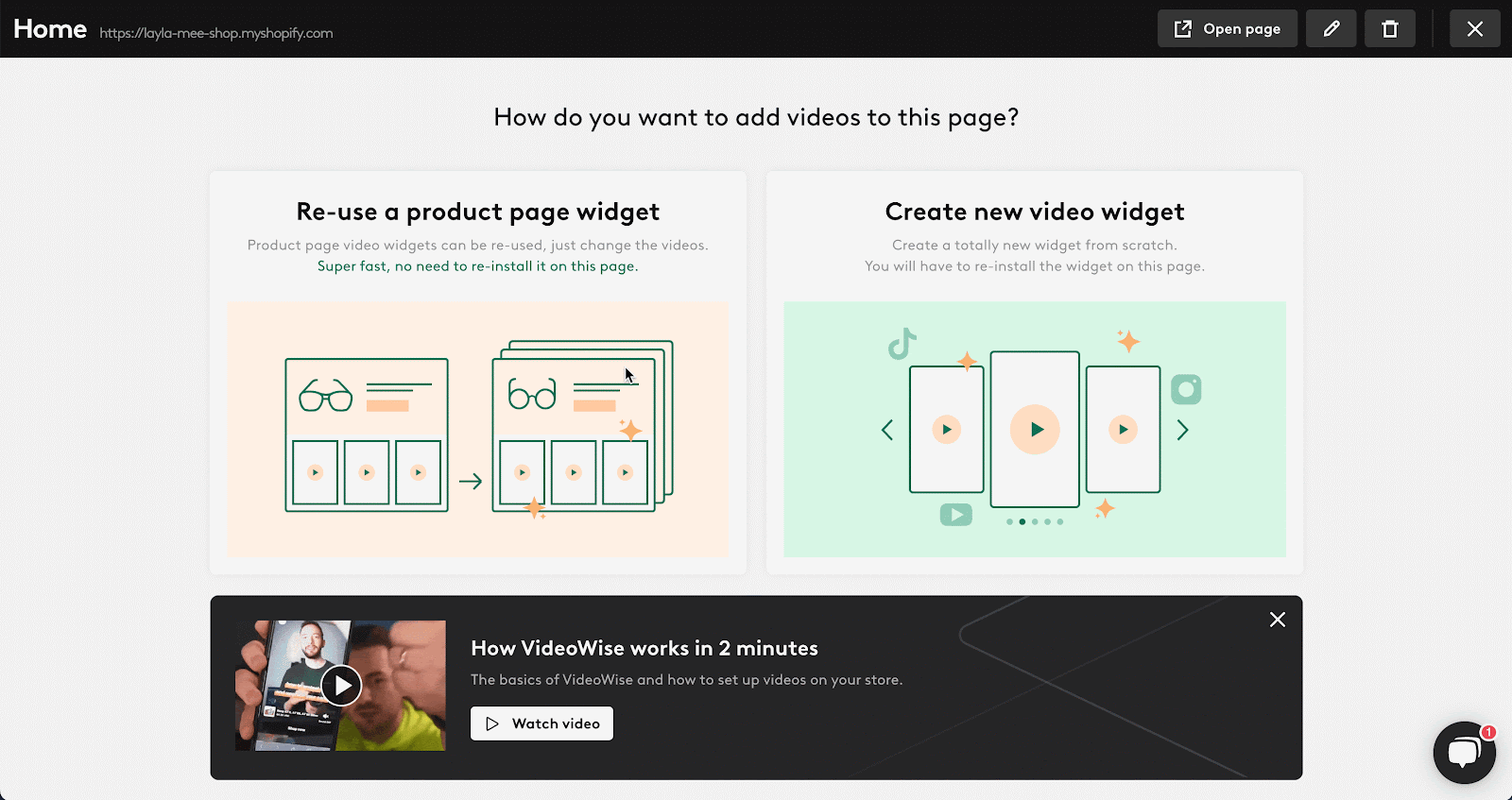 Videowise element manual