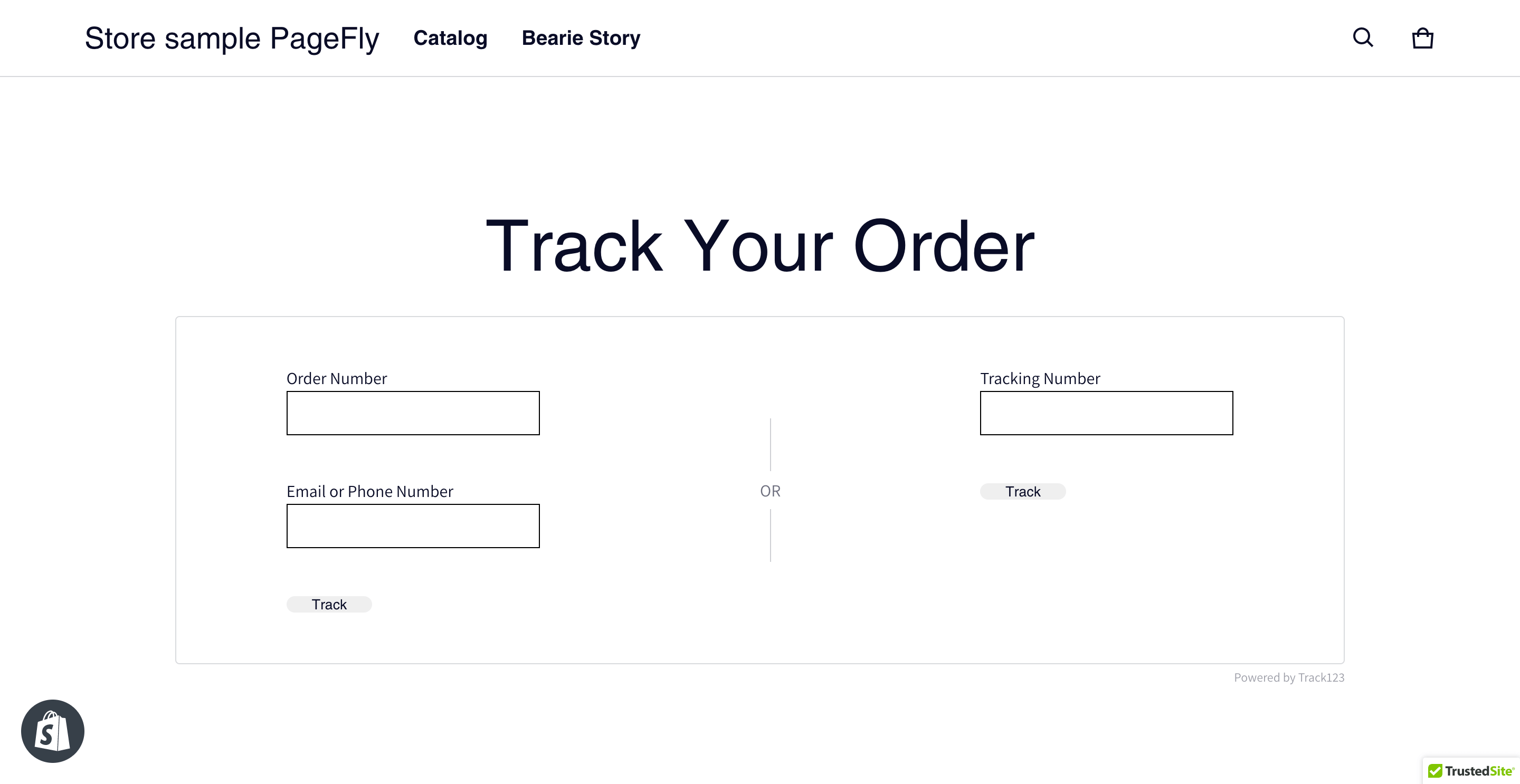 Track123 Order Tracking Upsell Element